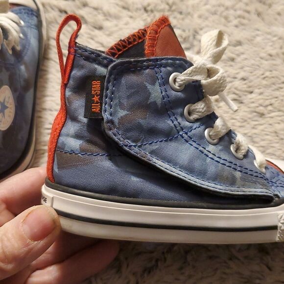Converse All Stars High Top American Flag Print Shoes Sneakers US Infant Size 6 - Picture 9 of 9